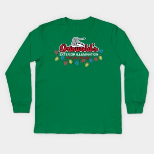 Griswold's Exterior Illumination Back print Kids Long Sleeve T-Shirt